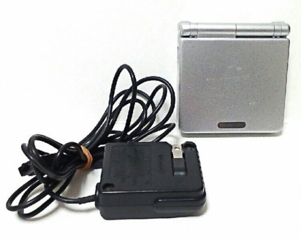 Photo1: Gameboy Advance SP Silver only handheld import Japan  (1)