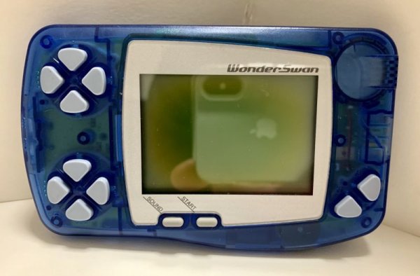Photo1: Wonderswan handheld clear blue without box (1)