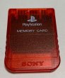 Photo1: Playstation Memory card clear red without box (1)