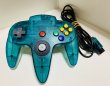 Photo1: Nintendo64 Controller Clear Blue without box (1)