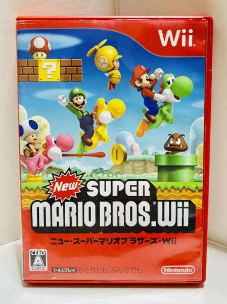 Photo1: Wii New Super Mario Brothers Wii Manual USA version import Japan  (1)