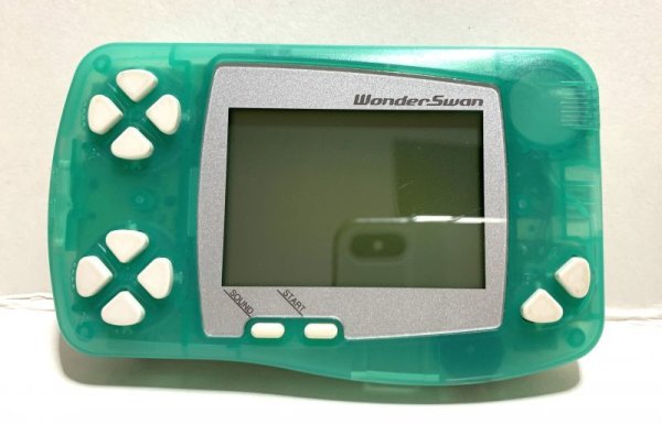 Photo1: Wonderswan handheld clear green without box (1)