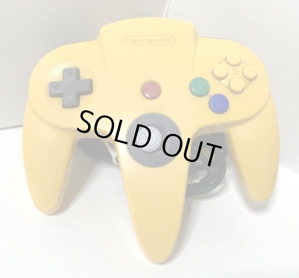 Photo1: N64 Controller Yellow without box  (1)