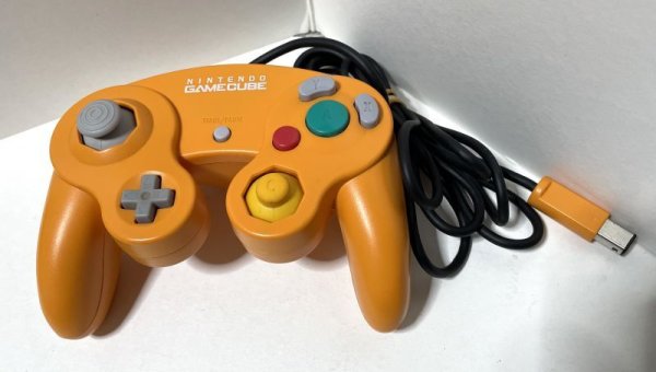 Photo1: Gamecube Controller Orange Working NINTENDO (1)