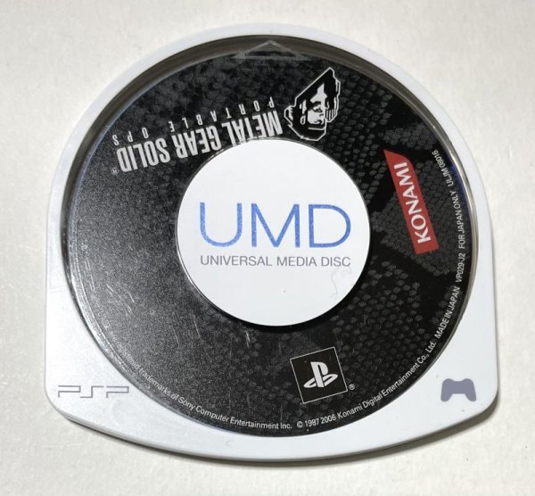 Photo1: PSP Metal Gear Solid portable ops import Japan only UMD  (1)