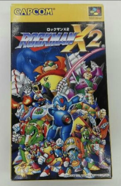 Photo1: SNES game Mega Man(Rockman)X2 with box import Japan  (1)