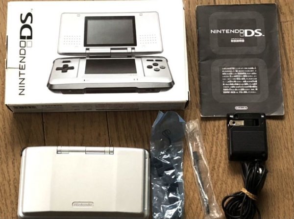 Photo1: NINTENDO DS console Silver import Japan with box (1)