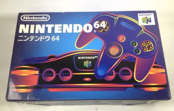 Photo1: Nintendo 64 console with box import Japan  (1)