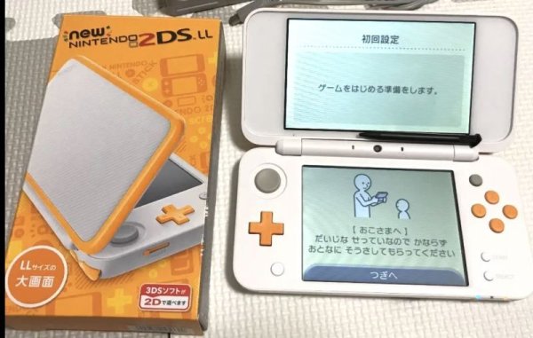 Photo1: New Nintendo 2DS XL console orange&white with box import Japan (1)