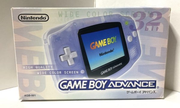 Photo1: Gameboy Advance console Milky Blue with box (1)