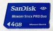 Photo1: PSP SanDisk Memory Stick ProDuo 4GB without box (1)
